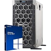 Dell PowerEdge T340 Tower Server, Windows 2019 STD OS, Intel Xeon E-2124 Quad-Core 3.3GHz 8MB, 32GB DDR4 RAM, 8TB Storage, RAID, Single PSU (Renewed)
