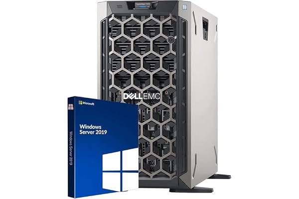 Dell PowerEdge T340 Tower Server, Windows 2019 STD OS, Intel Xeon E-2124 Quad-Core 3.3GHz 8MB, 32GB DDR4 RAM, 8TB Storage, RAID, Single PSU (Renewed)
