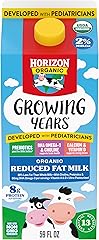 Horizon Organic, Milk 2% Ultra Pasturized DHA Chol Organic, 64 Ounce | USDA Organic Vitamin D Milk for Growing Kids with DHA 