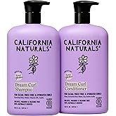 California Naturals Dream Curl Shampoo & Conditioner Set, Hydrating Curl Care for Soft Bouncy Frizz-Free Curls, For Women & Men, Natural, Vegan, Cruelty, Paraben & Sulfate Free, Color Safe, 16.5 oz