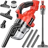 Fledukten Cordless Handheld Vacuum Cleaner Compatible with Milwaukee 18V Battery, 16000Pa Strong Suction, 2 HEPA Filters & 4 Nozzles, Lightweight Portable Vacuum for Car, Home, Garage – Tool Only