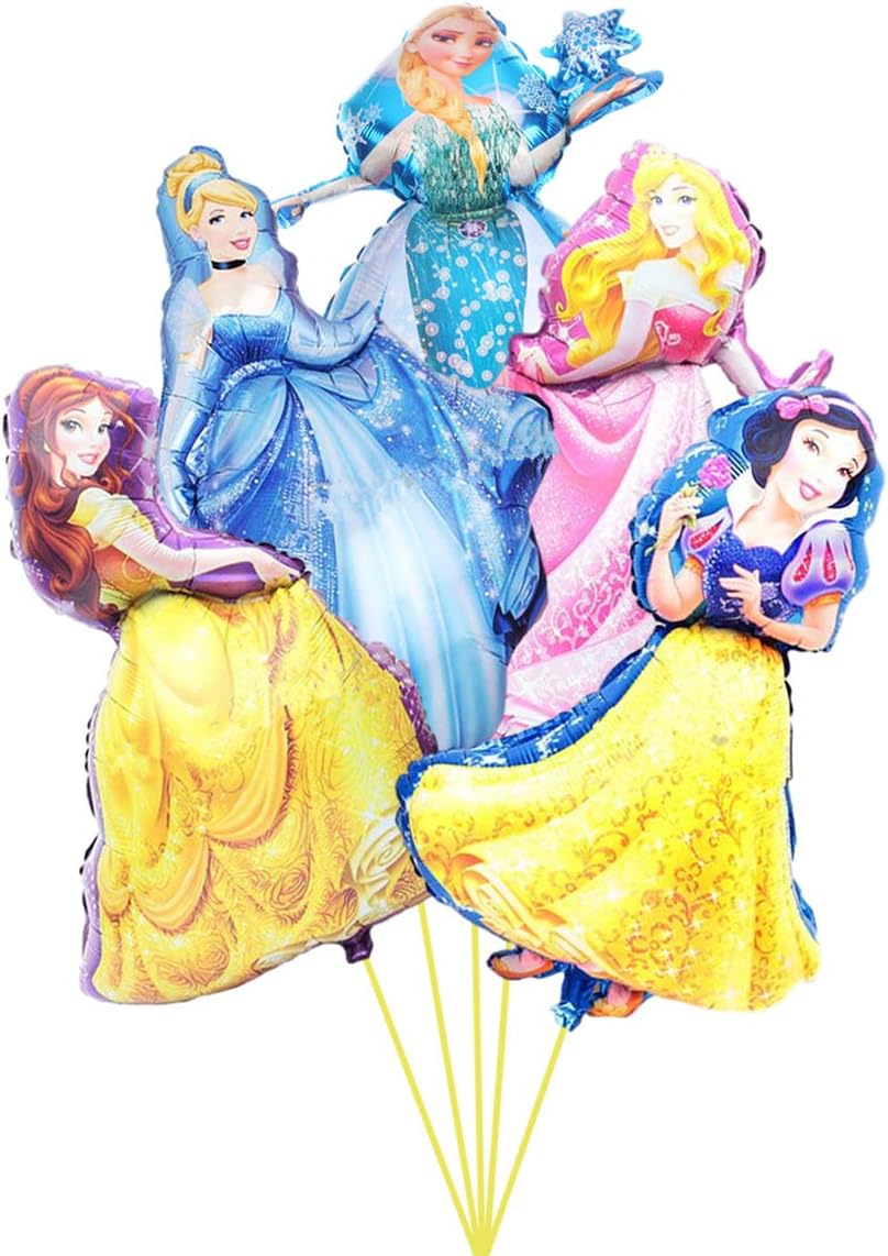 5 pcs Disney Princess balloons, disneythemed party