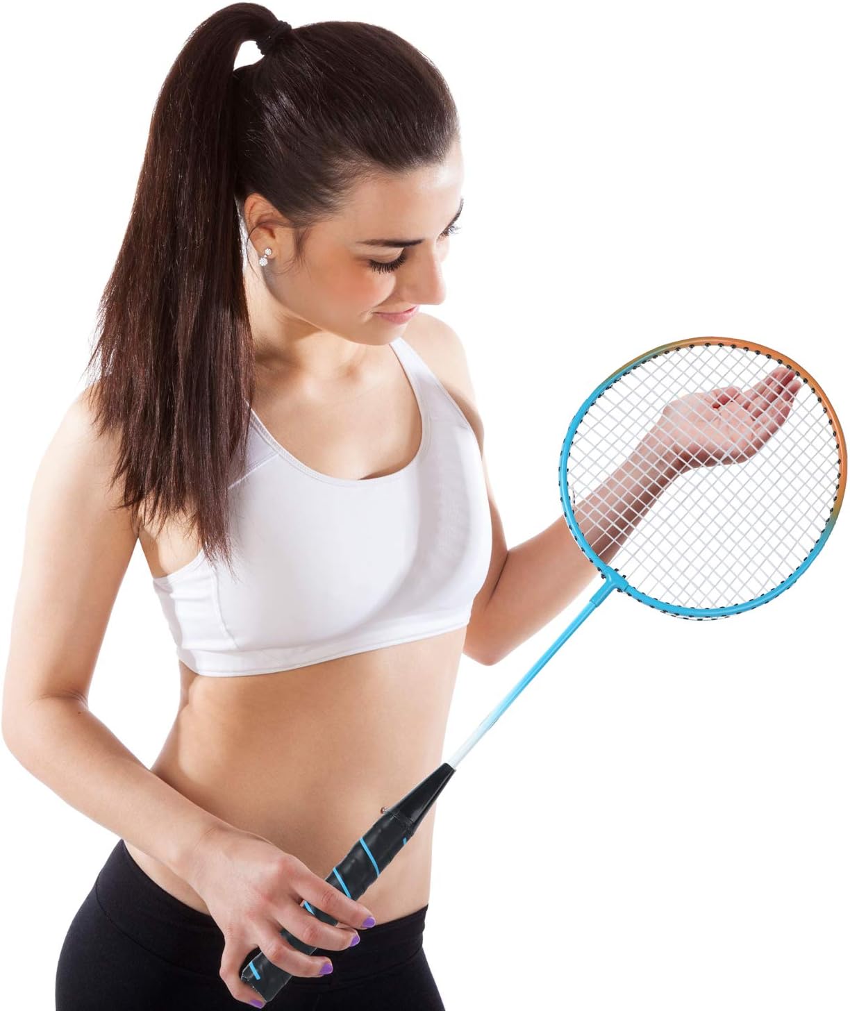 Keehoo 2 Player Badminton Rackets Set - Double Racquets, 2 Shuttlecocks and Carrying Bag Included : Sports & Outdoors