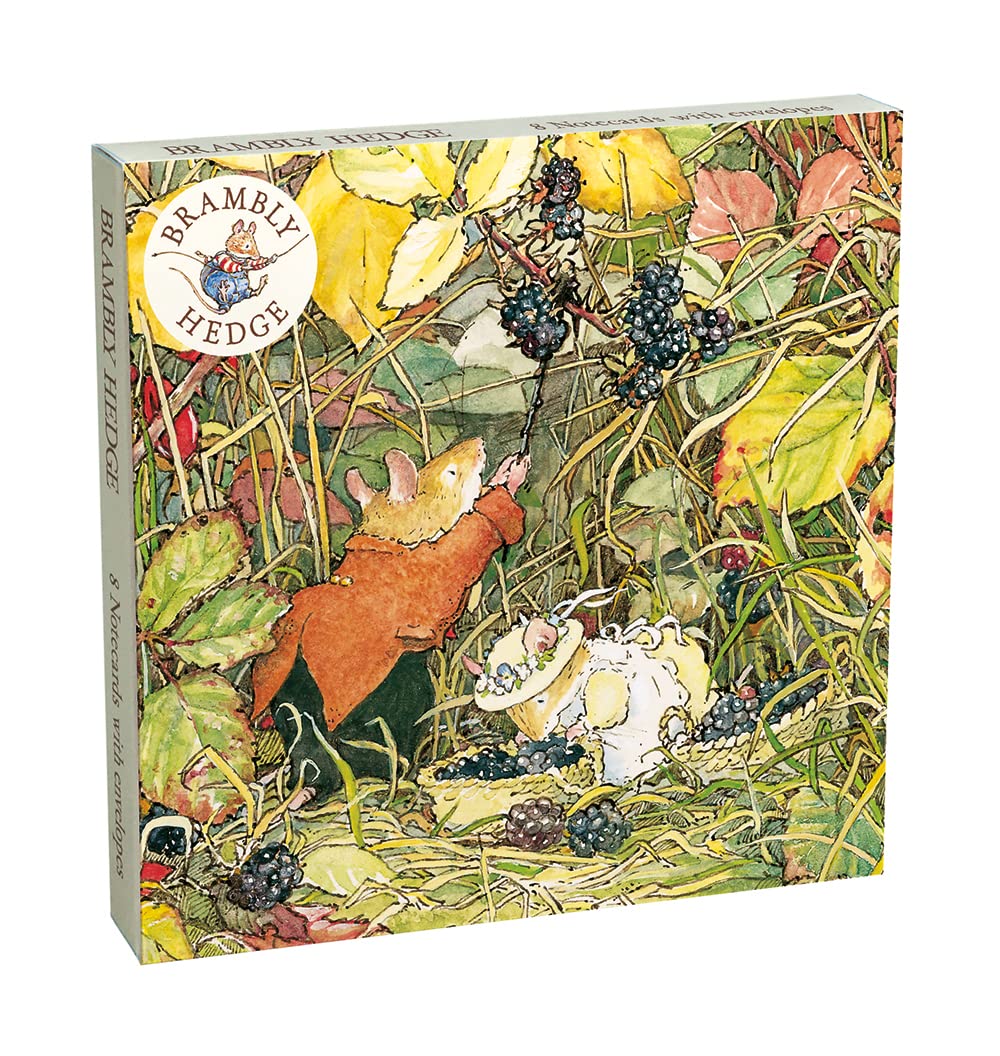 Museums & Galleries Brambly Hedge Pack of 8 Square Art Greeting Cards with White Envelopes