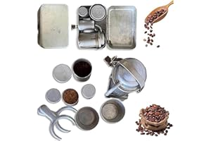 Rare Vintage Camping Coffee Kit, Vintage Portable Coffee Pour Over Kit, Compact Camping Espresso Makers Set, for Travel/Hikin
