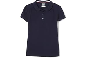 French Toast Toddler Girls Short Sleeve Peter Pan Collar Polo