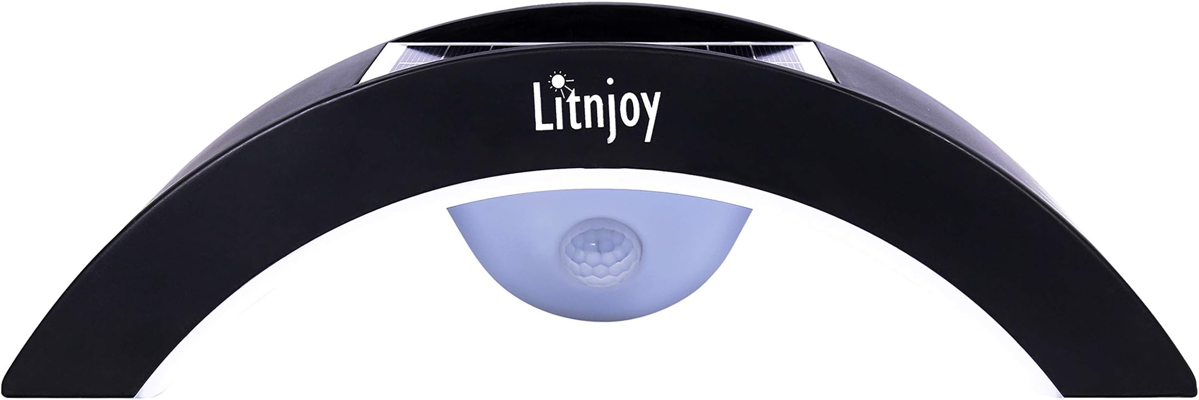 Solar Light Outdoor Motion Sensor - for Outside House Wall Mount Fixture - LED Detector Rechargeable Waterproof Wireless - with Lithium-ion Battery