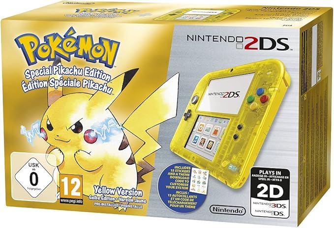 Nintendo 2ds Pokemon Yellow Transparent Special Pikachu Edition Amazon Co Uk Pc Video Games