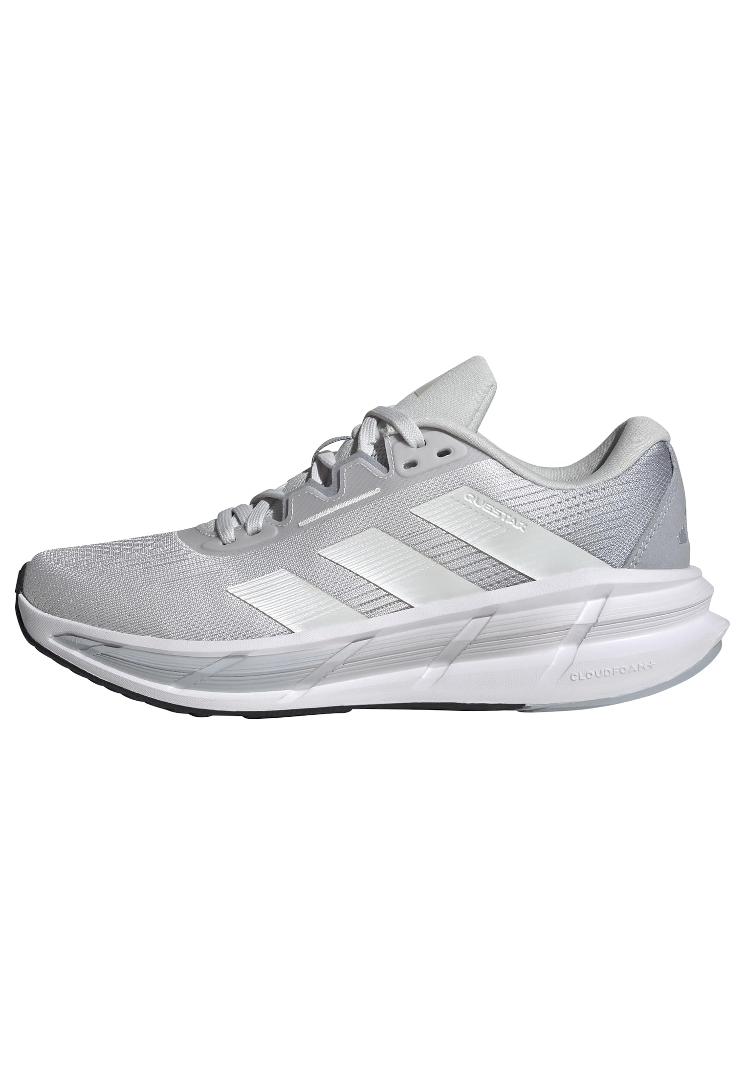 Adidas Womens Questar 3 Running, Dash Grey/Zero Metallic/Halo Silver, 11 Image