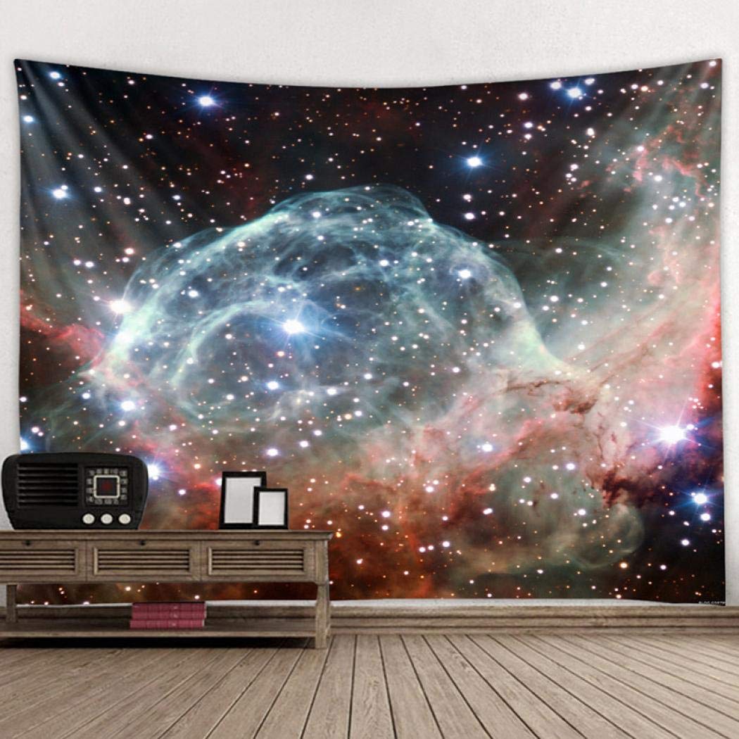 LONGTAP Wall Hanging Tapestry, Psychedelic Galaxy Universe Wall Hanging Decor with Art Nature Home Decorations for Living Room Bedroom Dorm Decor (Gut-1022,230x180cm)