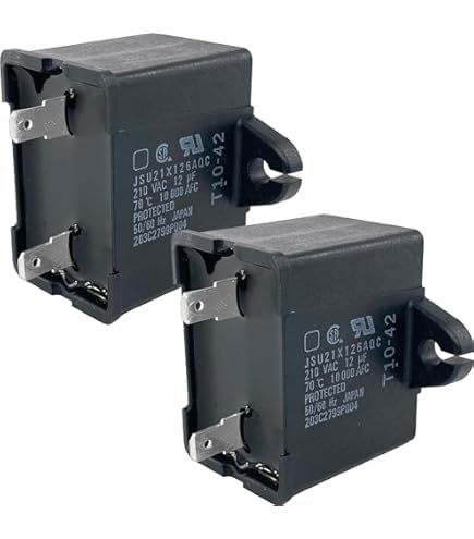 【Fuenteです】 Refrigerator Run Capacitor C61-P2 12uF 210VAC, Replaces