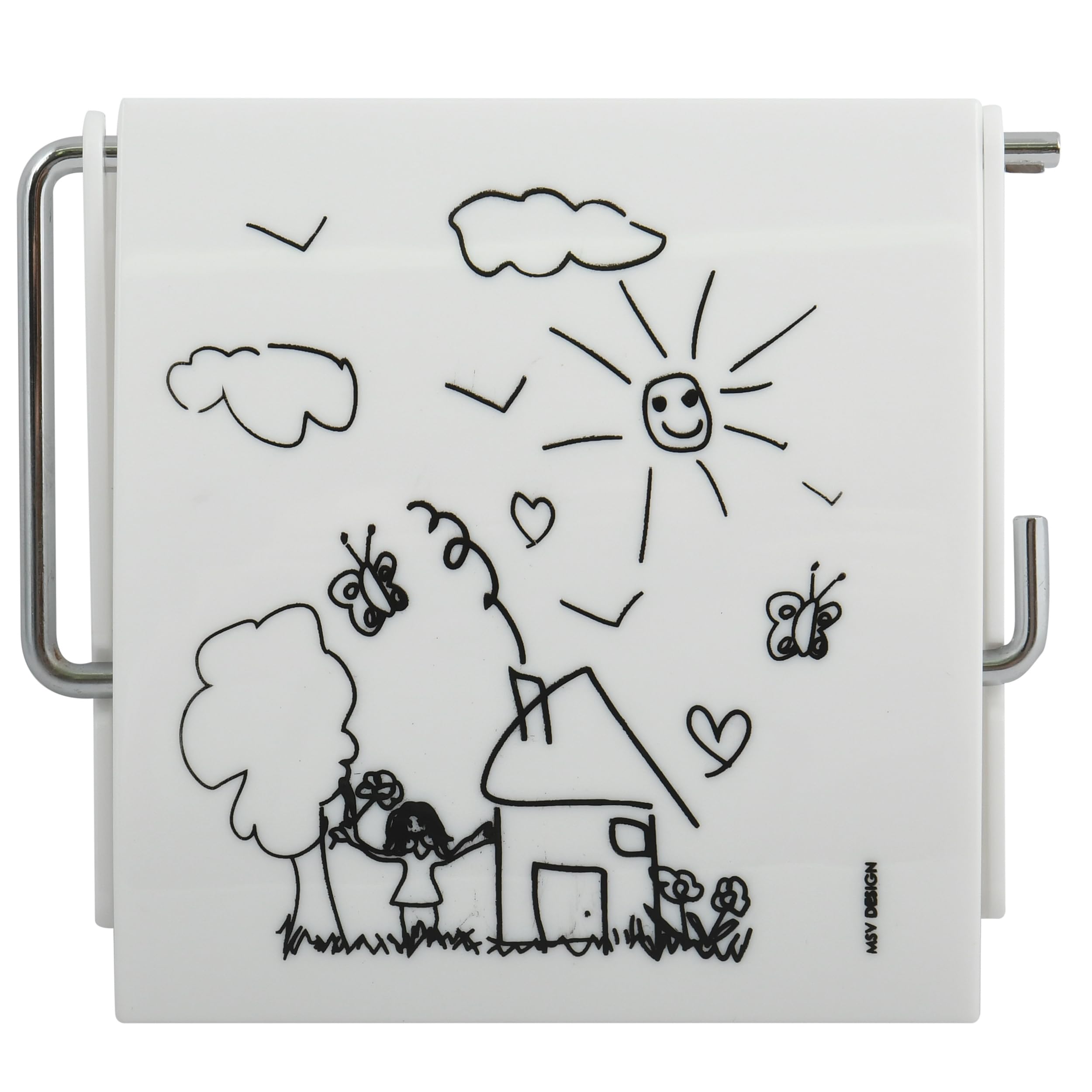 MSV Nursery Toilet Paper Holder Polystyrene Multi-Coloured 30 x 20 x 15 cm, Kindergarten