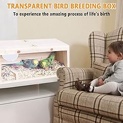 kathson Transparent Parakeet Nesting Box Parakeet