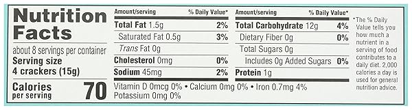365 BY WHOLE FOODS MARKET, ORGANIC ORIGINAL WATER CRACKERS, 4.4 OUNCE