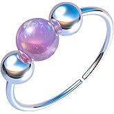 Lugasis FINE JEWELRY Tiny Silver Helix Hoop - Handmade 8mm Hoop with a Cute 3mm Pink Opal - Thin 20 Guage Sterling Silver Cartilage Earring Piercing