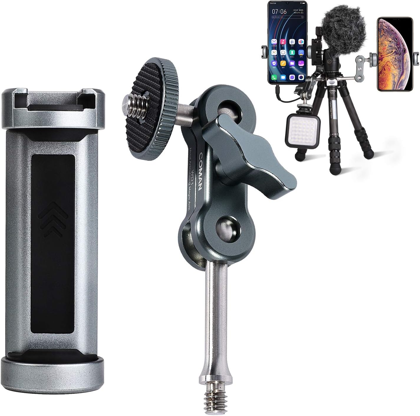 Phone Tripod Mount & Magic Arm, COMAN Newest Universal