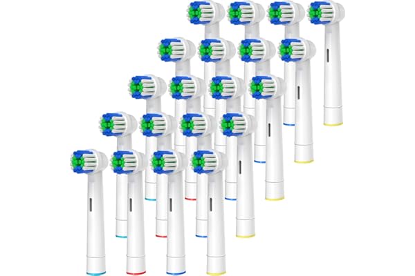 Replacement Toothbrush Heads Compatible with Oral B Braun, 20 Pcs Professional Electric Toothbrush Heads Brush Heads for Oral