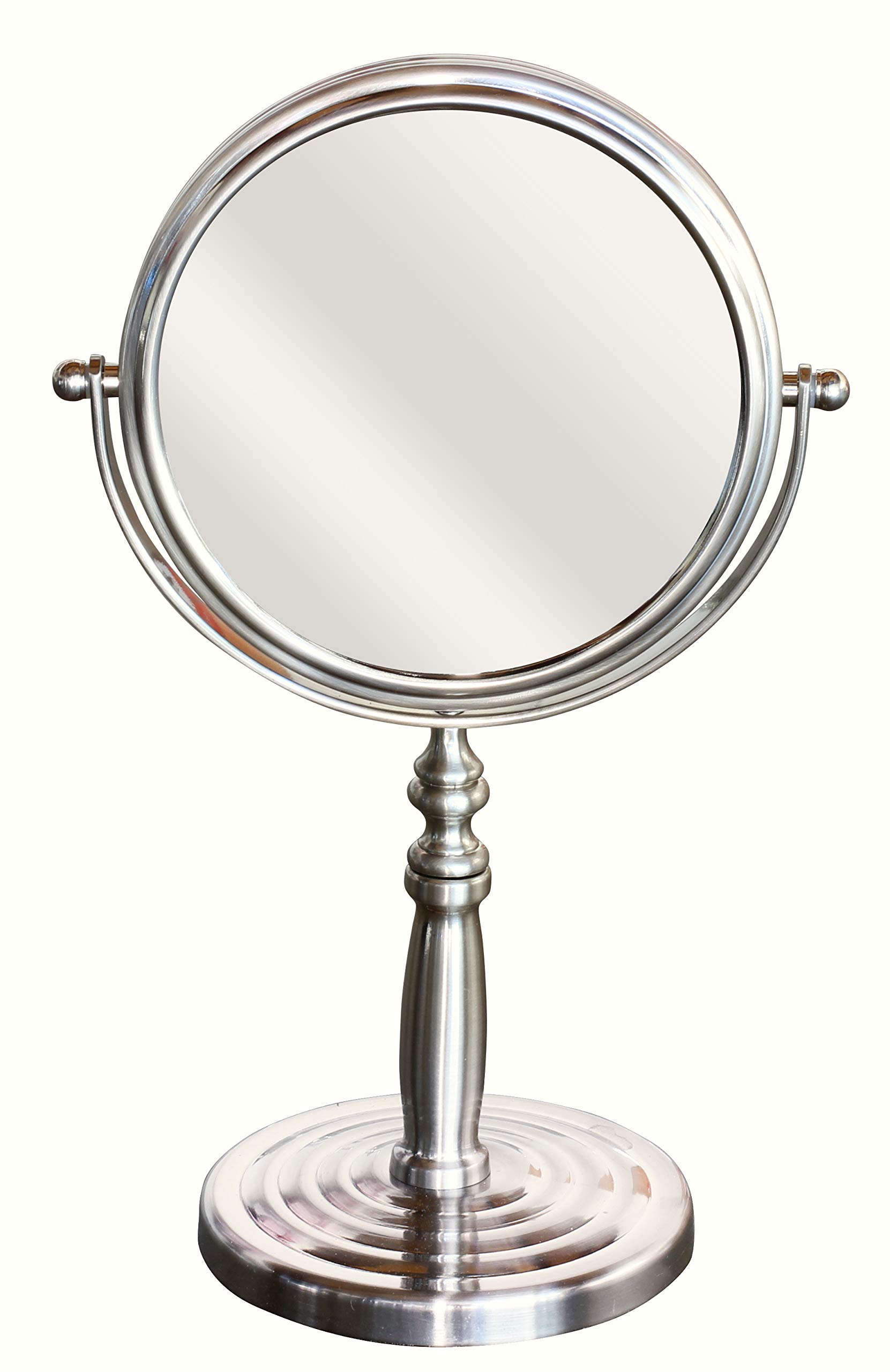 DecoBros 6Inch Tabletop TwoSided Swivel Vanity Mirror with Original
