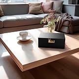 UkGlass Large Bamboo Wooden Stash Box with Combination Lock and Rolling Tray view 8