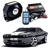 200W 8 Sound Car Warning Alarm Police Fire Siren