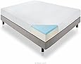 LUCID 10 Inch Gel Memory Foam Mattress - Dual-Layered - CertiPUR-US Certified - 25-Year Warranty - Queen