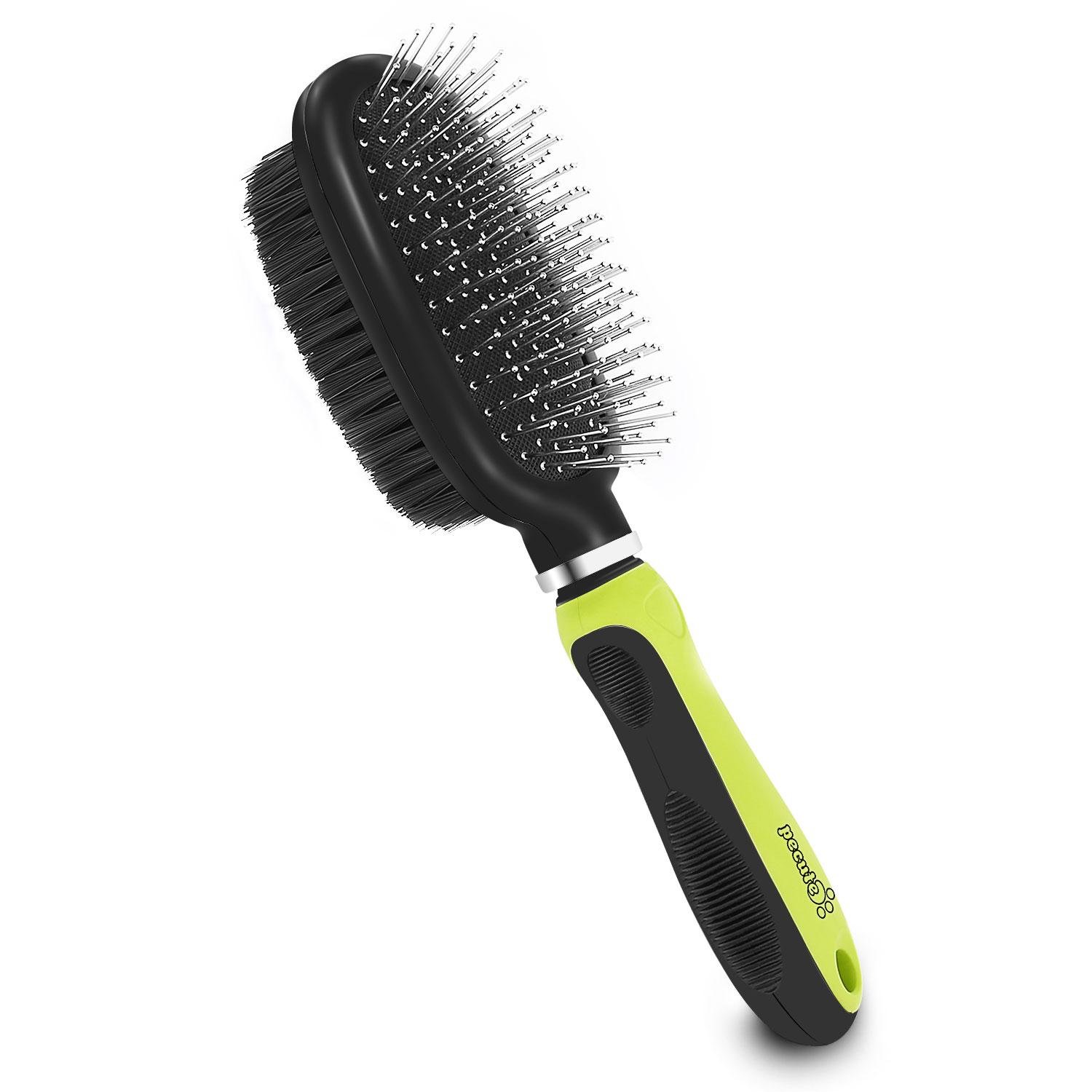 Pecute Púas Flexibles de Acero Inoxidable Cepillo para Cepillar y Da Masajea a los Perros y Gatos