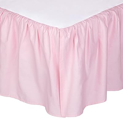Buy Tillyou Crib Bed Skirt Dust Ruffle 100 Natural Cotton Nursery Crib Toddler Bedding Skirt For Baby Boys Or Girls 14 Drop Light Pink Online In Turkey B0788hr3sp
