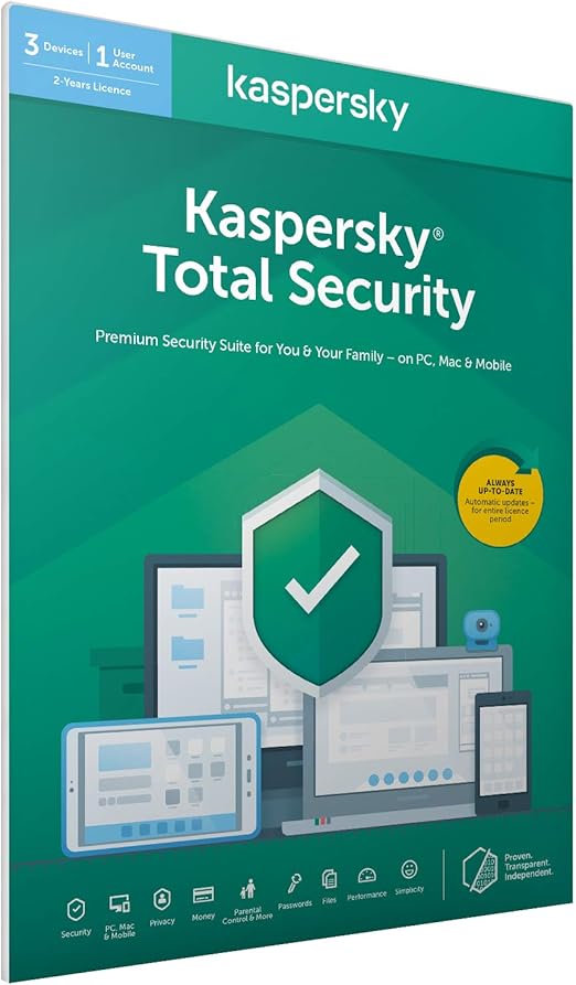 Kaspersky Total Security 2019 Mise A Jour 3 Postes 2 An Pc Mac Android Ios Amazon Fr Logiciels