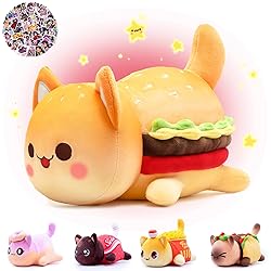 KOWSI 61PCS 11inches Cheeseburger Cat Plush