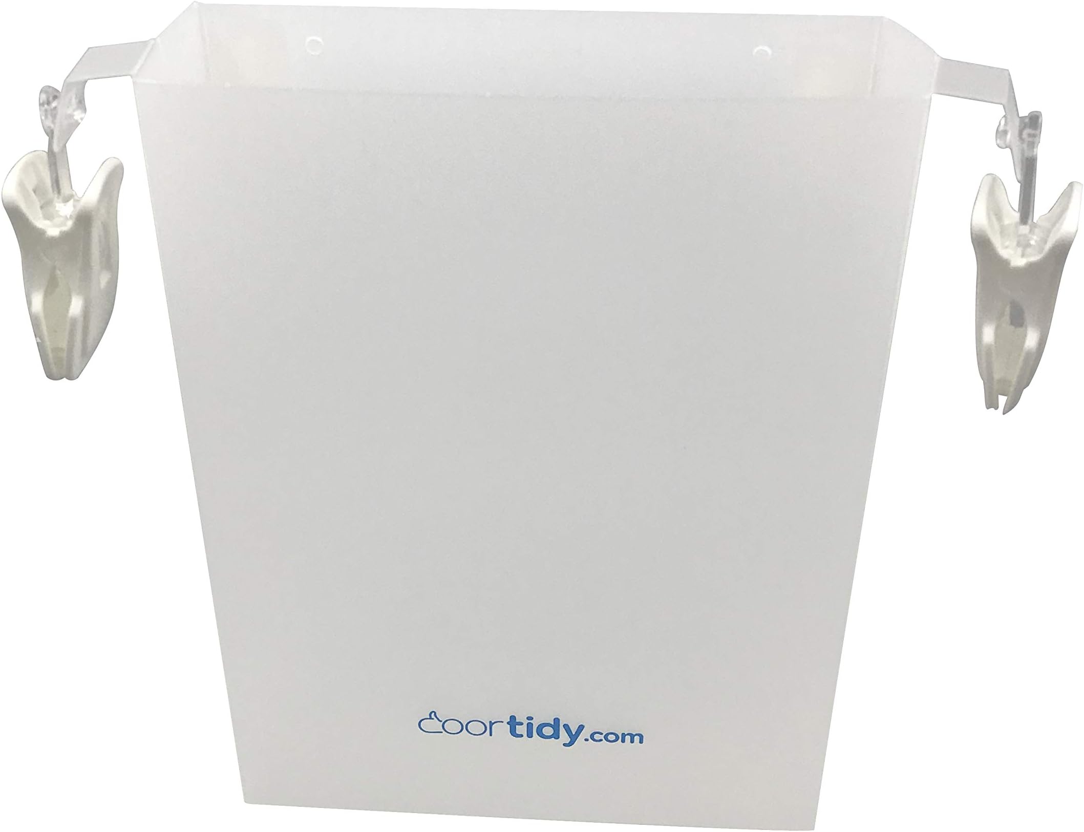 Under Sink Storage by Doortidy with multiple uses and unique clips. Fix to any surface. MONEY BACK GUARANTEE.