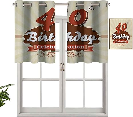 Hiiiman Cortinas pequeñas para ventana de cocina, cenefas de estilo
