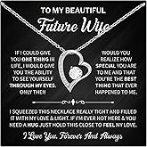 To My Beautiful Wife Necklace - Heartfelt Jewelry Gift from Husband, Meaningful Soulmate Necklace for Her, Birthday, Anniversary, or Special Occasion Gift
