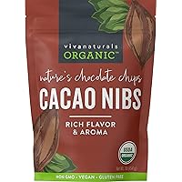 Organic Cacao Nibs, 1 Lb - Certified Keto and Vegan Superfood, Perfect for Gluten Free Baking, Cacao Nib Smoothies and Health
