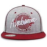 The Game NCAA Licensed Alabama Crimson Tide Flat Brim Snapback Hat, University of Alabama Game Day Hat