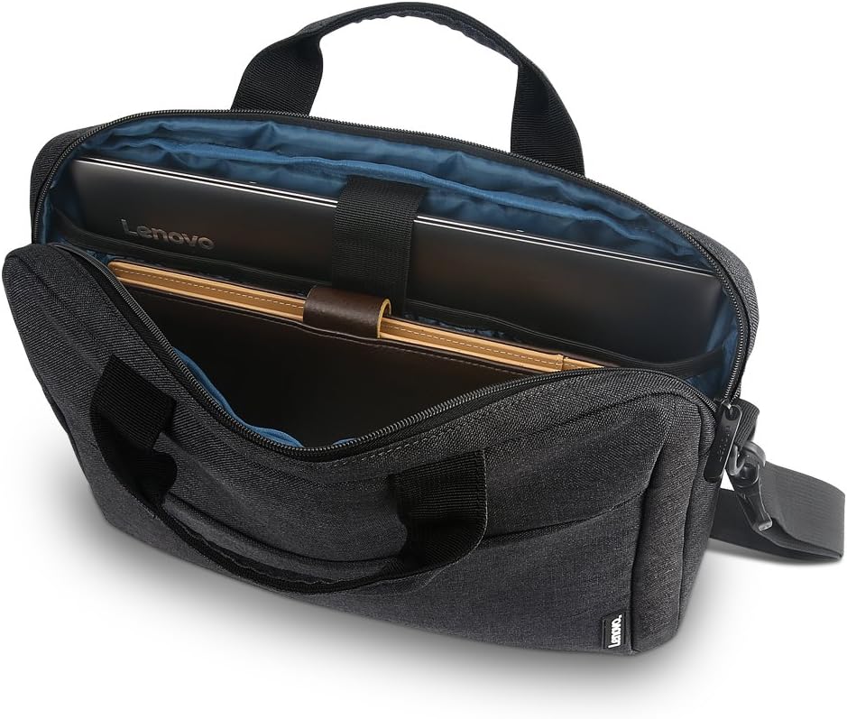 Lenovo Laptop Shoulder Bag T210, 15.6-Inch Laptop or Tablet, Sleek, Durable and Water-Repellent Fabric, Lightweight Toploader, Business Casual or School, GX40Q17229, Black: Computers & Accessories