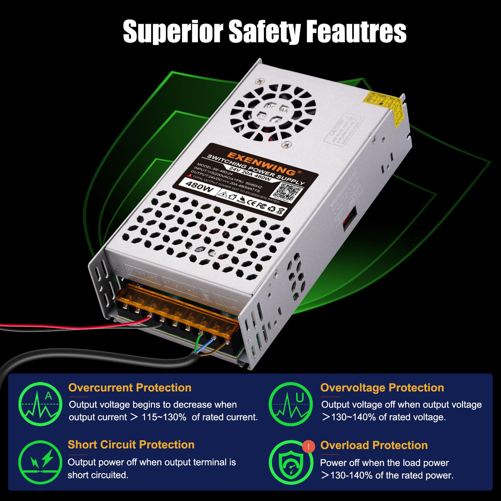 Mua 24V 480W Switching Power Supply Adapter SMPS AC 110/220V to DC 24V ...