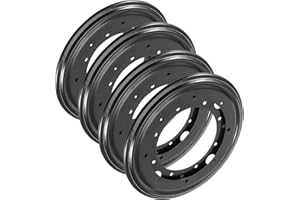 SEHOI 4 Pack 9 Inch Black Lazy Susan Hardware, 360°Rotating Swivel Plate with 220 lbs Load Capacity, Thick Ball Bearings Turn