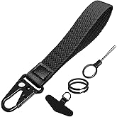 BuitBoll Stretchy Wristlet Keychain, Wrist Lanyard Strap Key Chain Holder to Hold Keys Wallet Phone ID Badge for Men Women