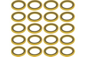 SING F LTD 20PCS Gearcase Drain Plug Seal Washer Gaskets OE 26-830749 Compatible with Mercury Marine Compatible with Mercruis