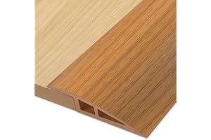 EASETHRIFT Door-Threshold Floor-Transition-Strip 72 inch, Threshold 1/2'' ~ 3/5'', Thresholds Ramps for Doorways, Edge-Reducer Vinyl-Transition-Strip for Door/Floor (Light Brown)