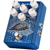 Purple Conch Star Trail Reverb Pedal with Freeze Function, 9 Reverb Modes for Ambient, Spring &amp; Plate, True/Buffered Bypass with Trails, Stereo I/O Guitar Effects Pedal for Electric Guitar &amp; Bass
