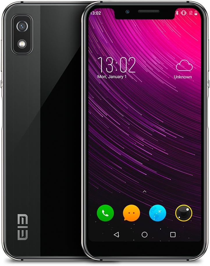 ใ2018 NewestใElephone A4 Pro 4GB/64GB UK SIM-Free Smartphone, 5.85 Inch Android 8.1 MTK6763 Octa Core Dual SIM Dual Camera(16MP +8MP), 2.4GHz/5GHz Dual WiFi Unlocked Mobile Phone UK Version-Black