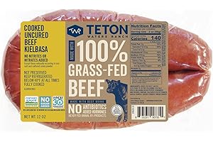 Teton Waters Ranch No Sugar Polska Kielbasa Grass Fed Beef Sausage, 12 OZ