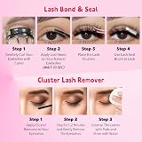 RITALASH DIY Lash Extension Kit 640pcs 10-16mm Lash Clusters Bond Seal Remover view 6