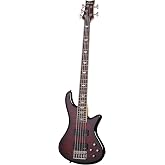 Schecter Stiletto Extreme-5 Bass Guitar, Black Cherry