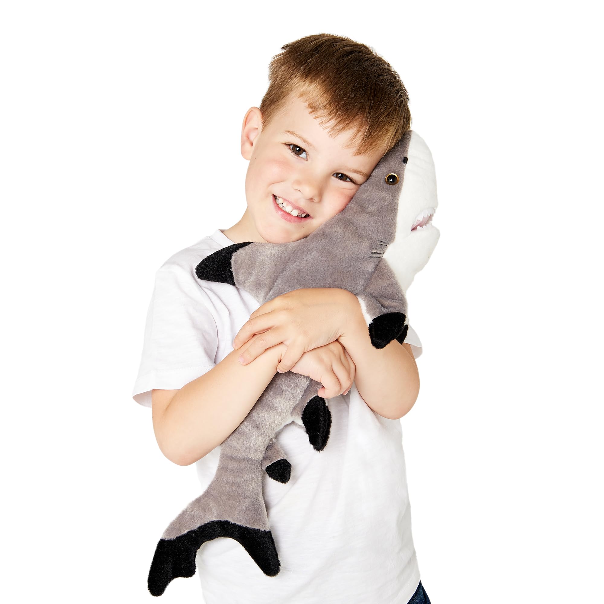 Zappi Co Ultra Soft Black-Tipped Shark Plush Toy (53cm Length) - Eco-Friendly, Newborn Gift, Realistic Lifelike โ image 1