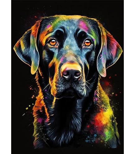 Happy Fall Dog & Cat Sunflower Diamond Painting Kit For Adults - 5D Full Round Drill DIY Art 11.8x15.7 Inch