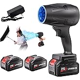 DAILYLIFE Electric Cordless Leaf Blower, 130MPH Handheld Leaf Blower, 2X 2.6Ah Battery and Charger Included, Lightweight & Portable for Patio Cleaning, Lawn Care, Car and Dust