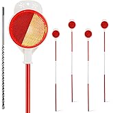 Driveway Markers Reflectors, High Visibility Reflective Snow Stakes for Driveway Entrance, Easy Install Drill Bit, 4 PCS Double Sided Reflectors on Poles 48 inch, Yard Winter Stick for Snowplow, Road