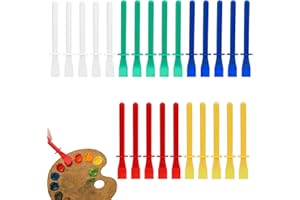 25pcs Glue Applicator Tool Set, Plastic Glue Brushes & Spreaders Colored Smear Sticks Paintbrush for Paper Wood Crafts Woodwo